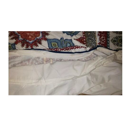 Pottery Barn Aurora Medallion Queen / Full Duvet Multicolored cotton 92 X 88" - Picture 12 of 16